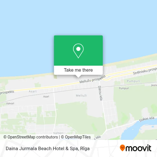 Daina Jurmala Beach Hotel & Spa map