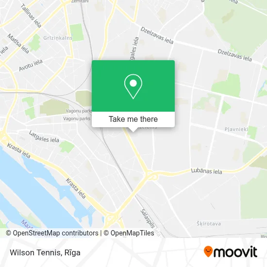 Wilson Tennis map