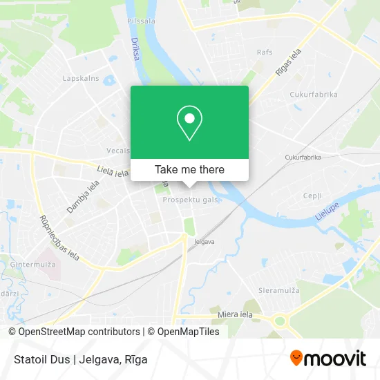 Statoil Dus | Jelgava map
