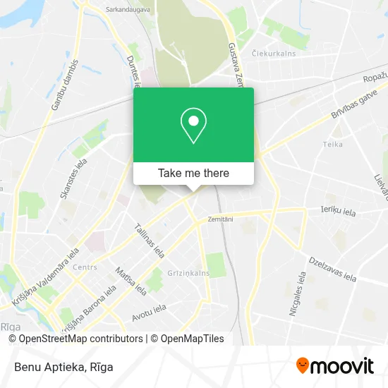 Benu Aptieka map