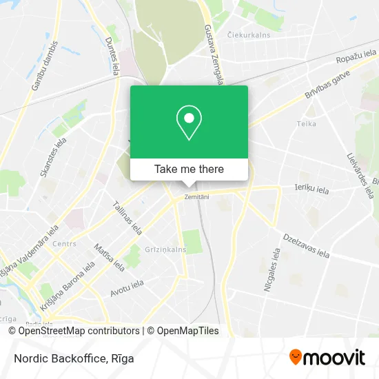 Nordic Backoffice map