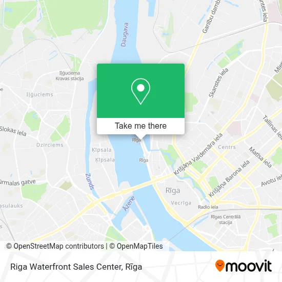 Riga Waterfront Sales Center map
