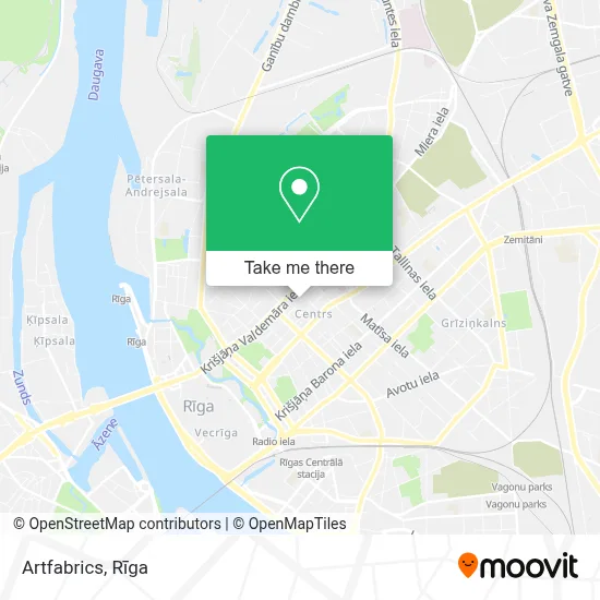 Artfabrics map