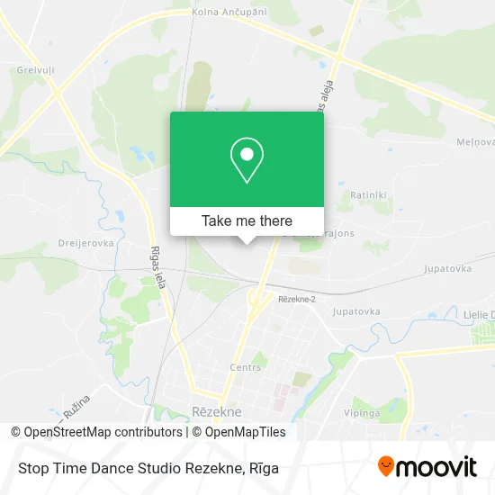 Stop Time Dance Studio Rezekne map