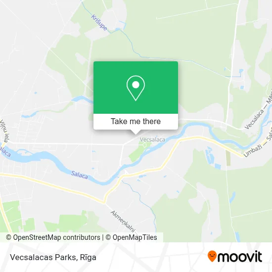 Vecsalacas Parks map