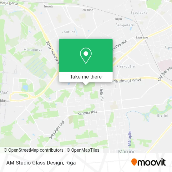 AM Studio Glass Design map