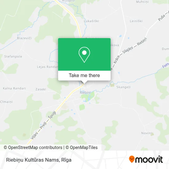 Riebiņu Kultūras Nams map