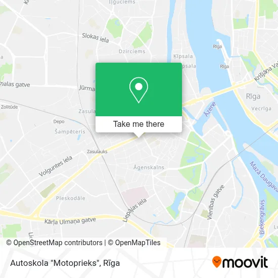 Autoskola "Motoprieks" map