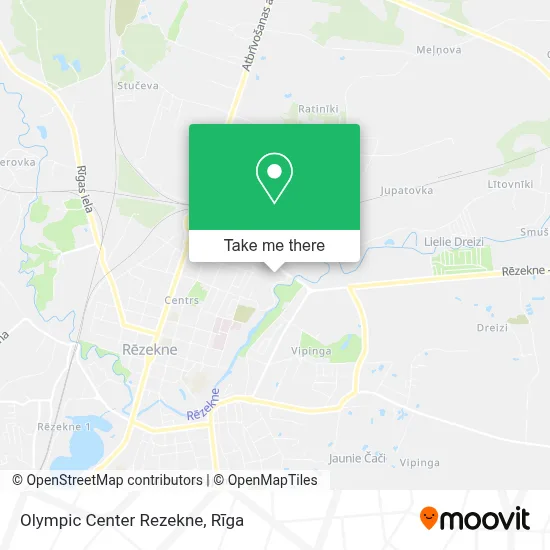Olympic Center Rezekne map