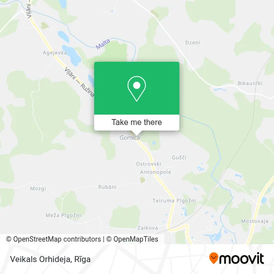 Veikals Orhideja map