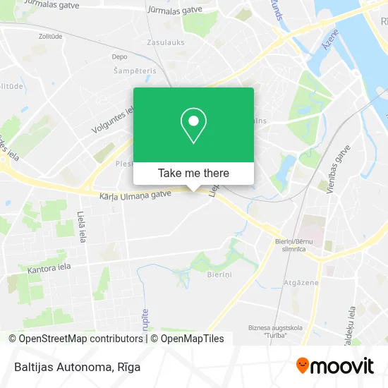 Baltijas Autonoma map