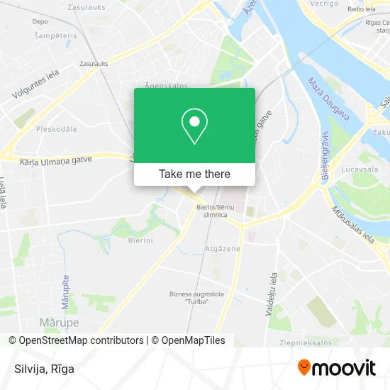 Silvija map