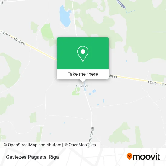 Gaviezes Pagasts map