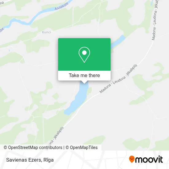 Savienas Ezers map
