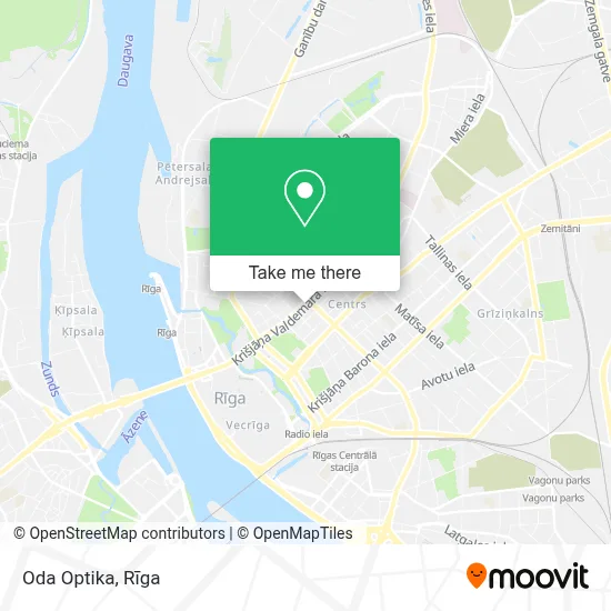 Oda Optika map
