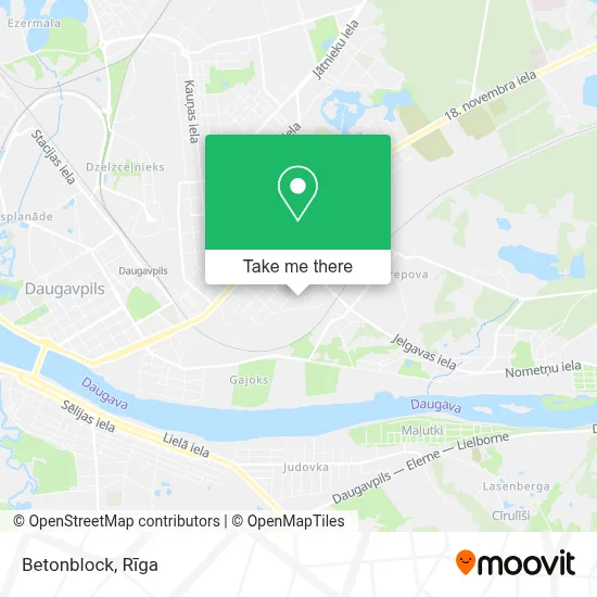 Betonblock map