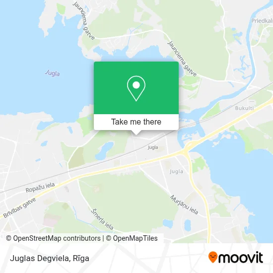 Juglas Degviela map