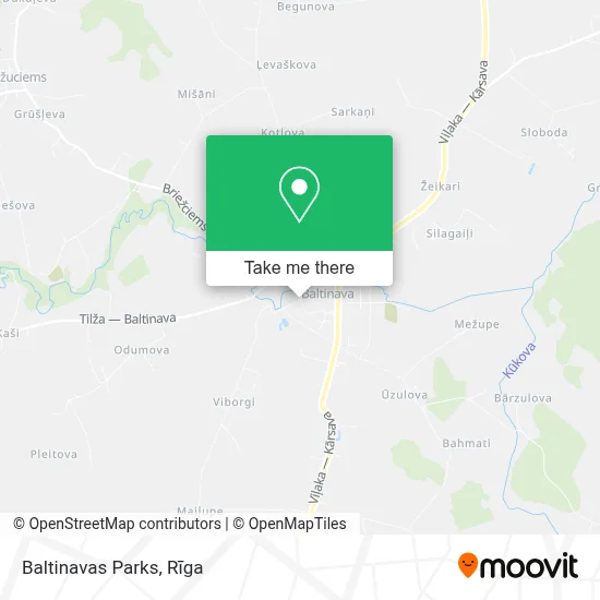 Baltinavas Parks map
