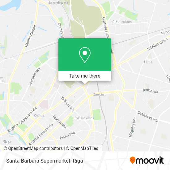 Santa Barbara Supermarket map
