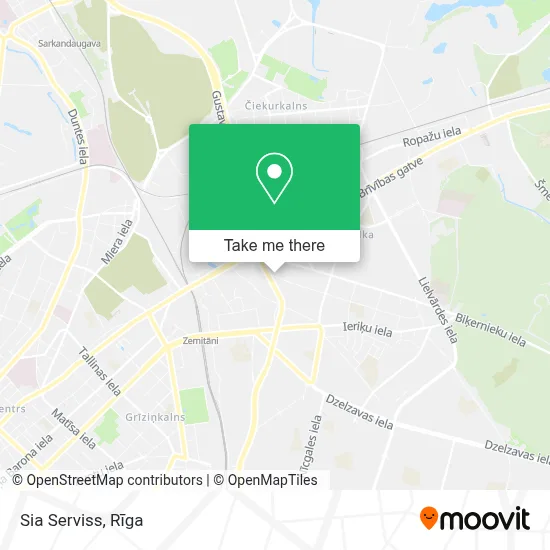 Sia Serviss map