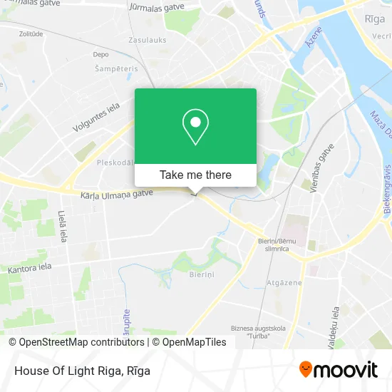 House Of Light Riga map