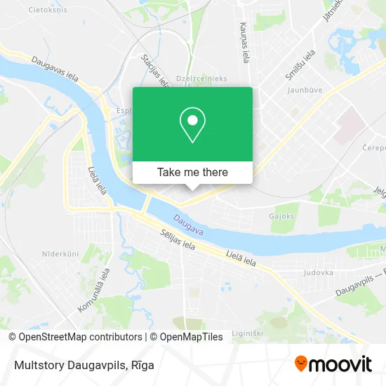 Multstory Daugavpils map