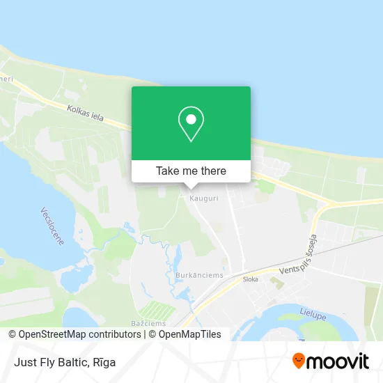 Just Fly Baltic map