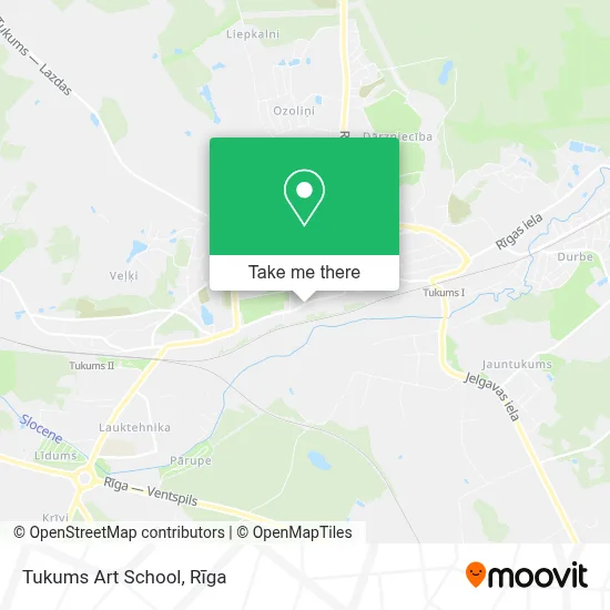 Tukums Art School map