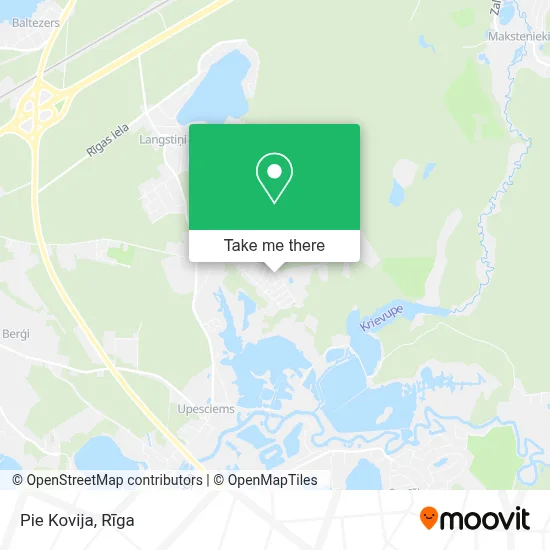 Pie Kovija map