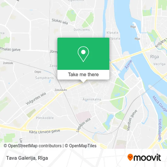 Tava Galerija map