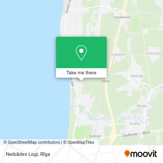 Neibādes Logi map