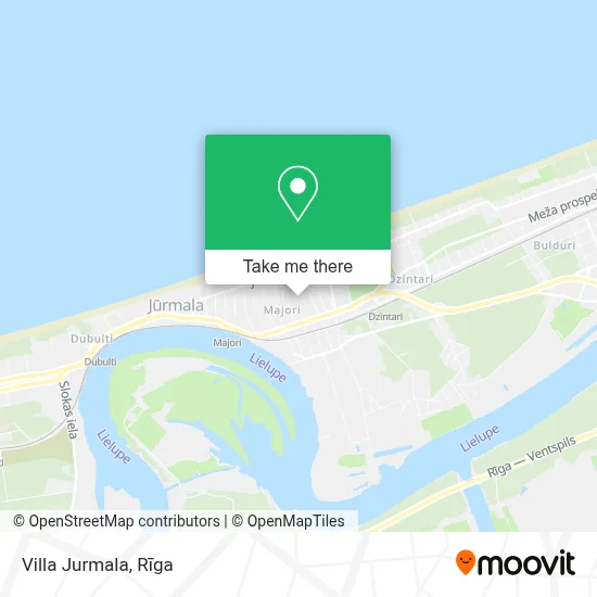 Villa Jurmala map