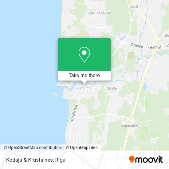 Kodaļa & Krustaines map
