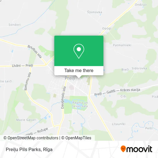Preiļu Pils Parks map