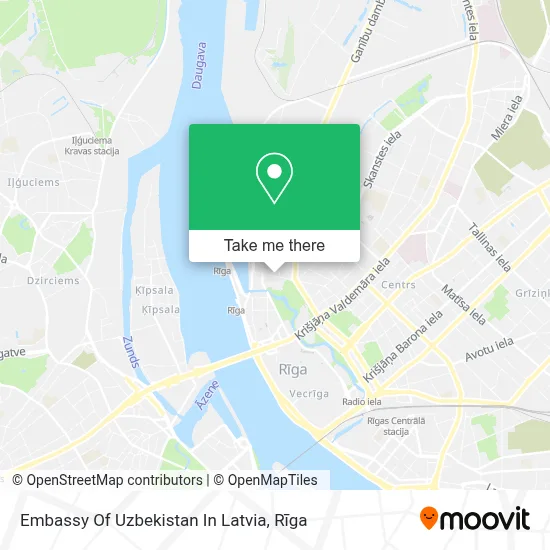 Embassy Of Uzbekistan In Latvia map