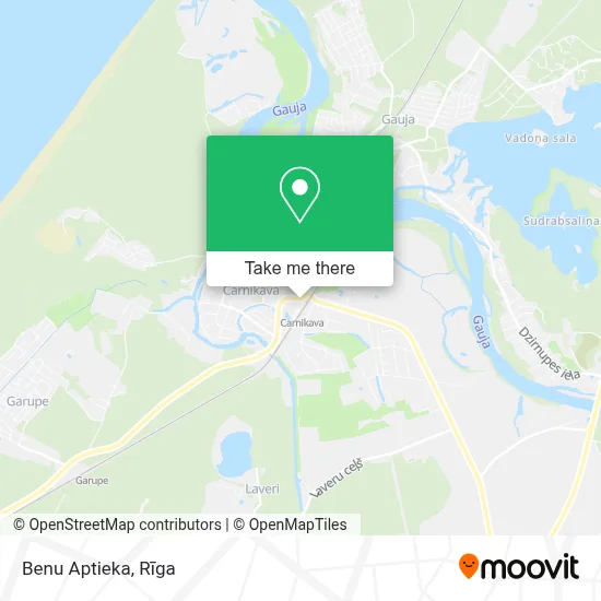 Benu Aptieka map