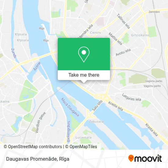 Daugavas Promenāde map
