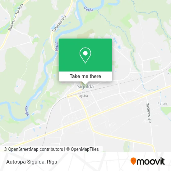 Autospa Sigulda map