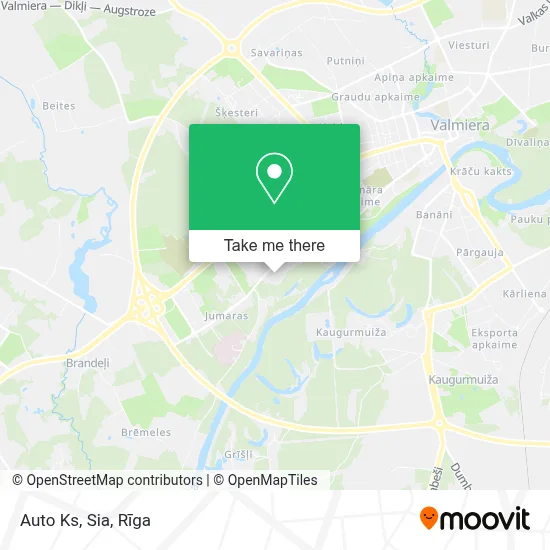 Auto Ks, Sia map