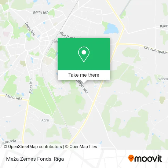 Meža Zemes Fonds map