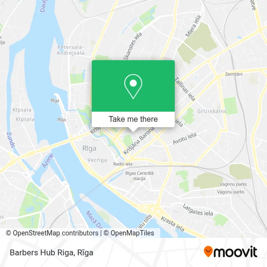 Barbers Hub Riga map