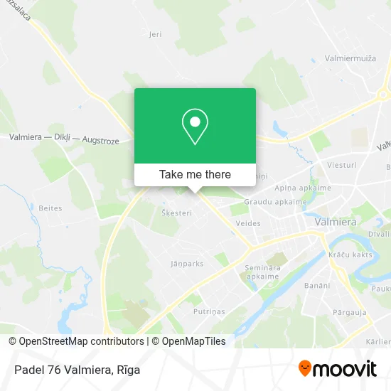Padel 76 Valmiera map