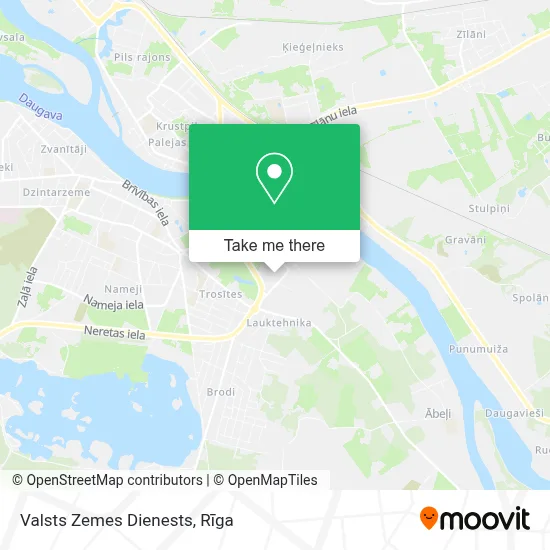 Valsts Zemes Dienests map