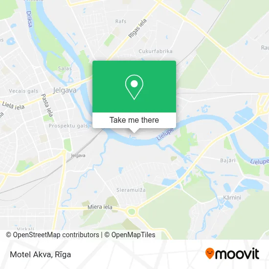 Motel Akva map