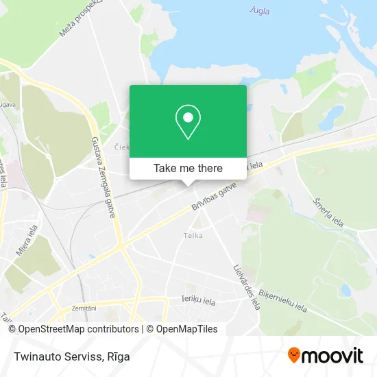 Twinauto Serviss map