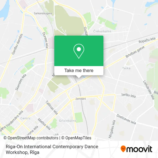 Riga-On International Contemporary Dance Workshop map