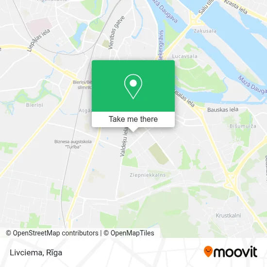 Livciema map
