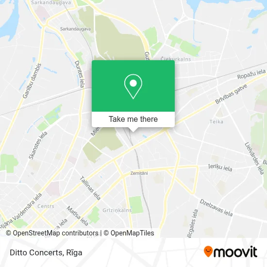 Ditto Concerts map