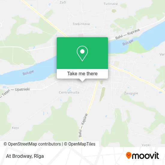 At Brodway map