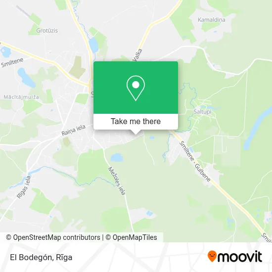 El Bodegón map